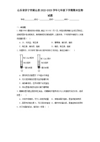 山东省济宁市梁山县2022-2023学年七年级下学期期末生物试题（含答案）