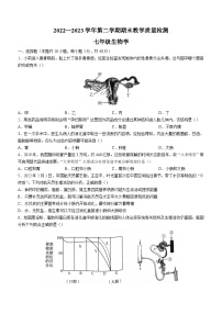 河南省许昌市襄城县2022-2023学年七年级下学期期末生物试题（含答案）