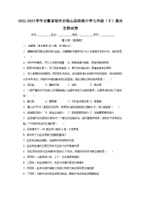 安徽省宿州市砀山县铁路中学2022-2023学年七年级下学期期末生物试卷（含答案）