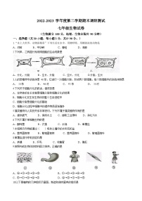 江苏省宿迁市宿城区2022-2023学年七年级下学期期末生物试题