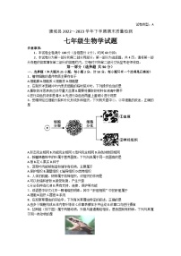 陕西省渭南市蒲城县2022-2023学年七年级下学期期末生物试题（含答案）