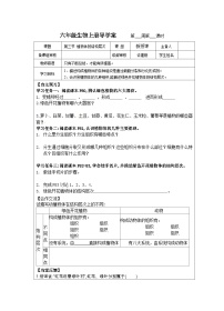 鲁科版 (五四制)第三节 植物体的结构层次优秀导学案及答案