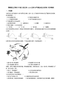 初中生物鲁科版 (五四制)六年级上册第三节 生物与环境组成生态系统优秀课堂检测