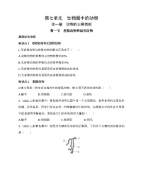 鲁科版 (五四制)八年级上册第一节 腔肠动物和扁形动物精品习题