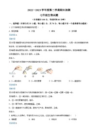 江苏省徐州市2022-2023学年七年级下学期期末生物试题（解析版）