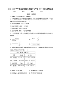 湖北省恩施州恩施市2022-2023学年七年级下学期期末生物试卷（含答案）