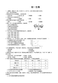 贵州省黔南州独山县某校2022-2023学年七年级下学期期中生物试题