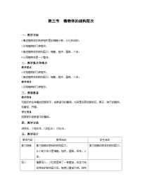 初中生物人教版 (新课标)七年级上册第二单元 生物体的结构层次第二章 细胞怎样构成生物体第三节 植物体的结构层次教案设计