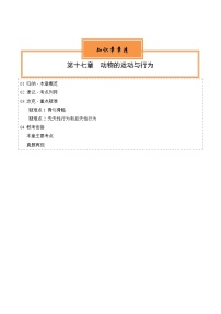 【期中单元知识点归纳】 （苏教版）2023-2024学年八年级生物上册 第十七章 动物的运动和行为 讲义