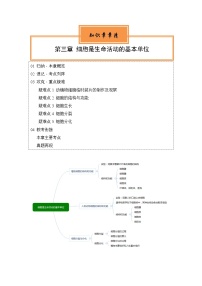 【期中单元知识点归纳】（苏教版）2023-2024学年七年级生物上册 第三章 细胞是生命活动的基本单位 讲义