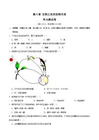 【期中单元测试卷】（苏科版）2023-2024学年七年级生物上册 第六章+生物之间的食物关系 单元测试卷