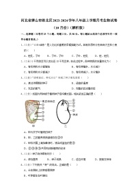 河北省唐山市路北区2023-2024学年八年级上学期10月份月考生物试卷