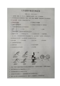 辽宁省辽阳市第二中学协作校2023-2024学年七年级上学期期中考试生物试题