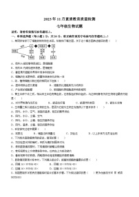 山东省菏泽市曹县2023-2024学年七年级上学期期中生物试题