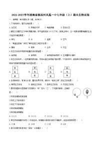 2022-2023学年湖南省湘西州凤凰一中七年级（上）期末生物试卷(含答案解析)