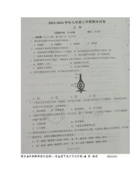 甘肃省天祝藏族自治县2023-2024学年九年级上学期期末考试生物试题