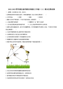 2022-2023学年湖北省孝感市应城市八年级（上）期末生物试卷(含详细答案解析)