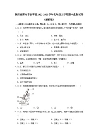 陕西省渭南市富平县2022-2023学年七年级上学期期末生物试卷