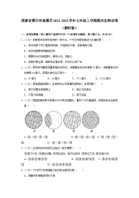 福建省莆田市城厢区2022-2023学年七年级上学期期末生物试卷