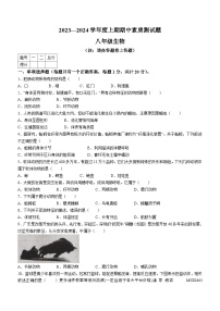 河南省驻马店市汝南县2023-2024学年八年级上学期期中生物试题