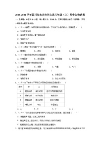 四川省宜宾市兴文县2023-2024学年八年级上学期期中生物试卷