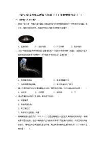 【寒假作业】2023-2024学年人教版 初中生物 八年级 寒假培优训练（一）（含解析）