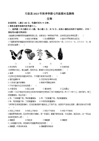 云南省昭通市巧家县2023-2024学年七年级上学期期末生物试题