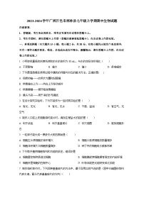 2023-2024学年广西百色市西林县七年级上册期中生物测试卷（含解析）