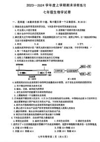 吉林省长春市新区2023-2024学年七年级上学期期末生物试题