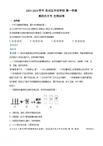 山东省淄博市张店区外语学校2023-2024学年八年级上学期第四次月考生物试卷