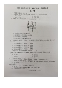 广东省梅州市梅县区2023-2024学年八年级上学期期末生物试题