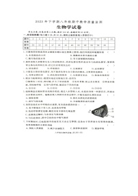 2023年湖南省张家界市桑植县八年级下学期期中考试生物试卷