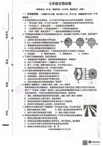 江苏省盐城市建湖县2023-2024学年七年级上学期期末生物试题