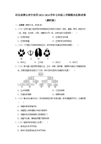 河北省唐山市古冶区2023-2024学年七年级上学期期末生物试卷+