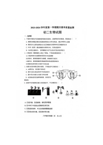 山东省菏泽市郓城县2023-2024学年八年级上学期期末教学质量检测生物试题