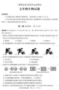 山东省济宁市泗水县2023-2024学年七年级上学期期末考试生物试题