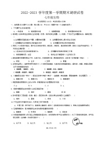 广东省湛江市第二十九中学2022--2023学年七年级上学期期末生物试题