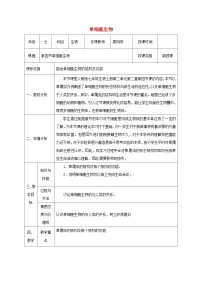 人教版 (新课标)七年级上册第四节 单细胞生物教案