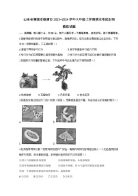 山东省聊城市临清市2023-2024学年八年级上册期末考试生物模拟试题（附答案）