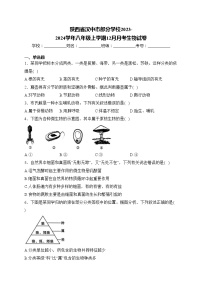 陕西省汉中市部分学校2023-2024学年八年级上学期12月月考生物试卷(含答案)