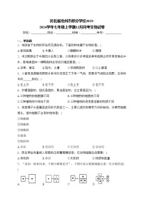 河北省沧州市部分学校2023-2024学年七年级上学期12月月考生物试卷(含答案)