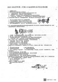 山东省德州市第九中学2023-2024学年八年级下学期开学生物试题