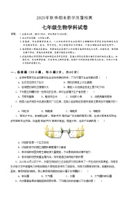 广东省河源市和平县2023-2024学年七年级上学期期末考试生物试题