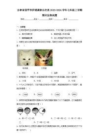 吉林省四平市伊通满族自治县2023-2024学年七年级上学期期末生物试题(含答案)