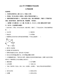 湖南省邵阳市武冈市2023-2024学年七年级上学期期末生物试题（原卷版+解析版）