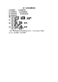 38，黑龙江省大庆市肇源县六校联考2023-2024学年七年级下学期开学考试生物试题(1)