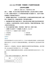 47，广东省揭阳市普宁市2023-2024学年八年级上学期期末生物试题