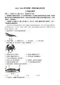 广东省鹤山市2023-2024学年八年级上学期期末生物试卷