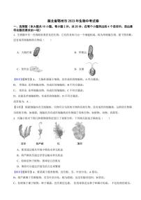 湖北省各地市2023年生物中考试题【9套】（附真题解析）