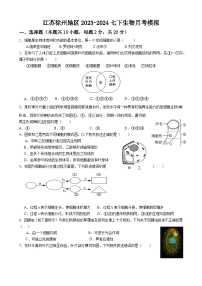 江苏省徐州市2023-2024学年七年级下学期月考生物模拟试题